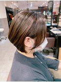 畠山雄大　ひし形ボブ・シャドールーツカラー