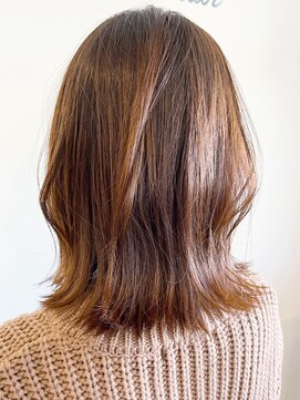 レポヘアー(Repos hair) 透明感♪髪質改善カラー小顔艶感ミディキャラメルブラウン