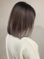 トレヘアー 京都 烏丸(tRe hair)&nbsp;グレーグラデーション　ハイライトカラー