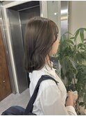 ブリーチなしダブルカラー/オリーブカラー/透明感《自由が丘》