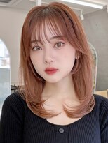 ロシェ 横浜店(loche)&nbsp;デザインカラーレイヤーカット×ブリーチなしダブルカラー×横浜