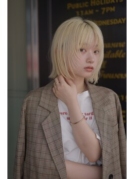 サロンドミルク 新百合ヶ丘店(salon de MiLK) 抜きっぱなしブリーチ、ハイトーンbob