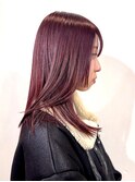 【SHARON】姫カット×レッドカラー