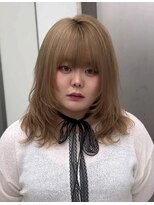 ビューナゴヤ 名駅(VIEW NAGOYA)&nbsp;前髪カタログ/イメチェンスタイル／ウェーブパーマ/ミディ