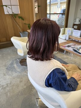 フラム(fulam) ミディアムレイヤー×ピンクベージュ