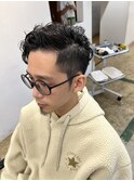 かきあげパーマ/メンズカット