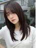 【酸性ストレート】前髪フェイスライン縮毛矯正＋カット＋TOKIO TR ￥18000