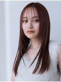 韓国レイヤー顔周りカット透明感カラー髪質改善艶髪シースルー