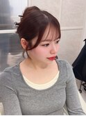 パラパラバング/前髪カット/後れ毛/サイドバング/まとめ髪