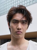銀座ニュアンスパーマミディアムセンターパートツイストパーマ