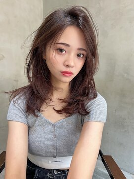 エース (ACE) ACE 横浜　ミディアムレイヤー×ブラウンカラー