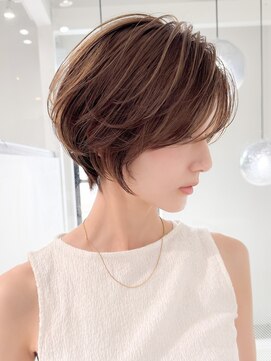 ロンドエニカ 大宮(Lond enika) グランマッシュ/細めハイライト/ショート/白髪ぼかし/前髪☆62