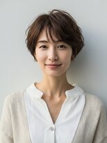 ハート 新子安店(HEART)&nbsp;着物ヘア/ダークアッシュ/ミディアムレイヤーカット/新子安