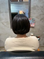 クレエ ヘアー デザイン(creer hair design)&nbsp;ダークブラウン大人可愛いコンパクトショートミニボブ20代30代