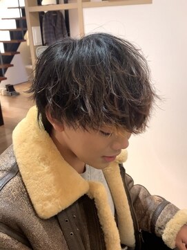 モーダアッカ(moda acca) 緩めパーマニュアンスパーマ/メンズヘア20代30代40代
