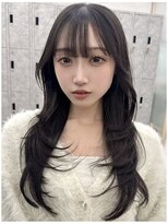 ロエ 元町店(Loe)&nbsp;元町レイヤーカット韓国ダブルカラー顔周り前髪カットボブ