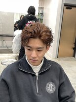 サンズ 梅田 中崎町(SUNS) 【梅田】かきあげアップバングツイストスパイラルパーマ