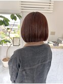 秋オススメ☆ボブカット/切りっぱなしボブ/艶カラー