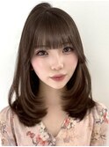 ハイライトカラーミルクティーベージュケアブリーチダブルカラー
