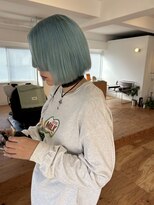 ギャザー 豊橋(Gather) 透明感抜群水色ハイトーンカラー/豊橋/豊橋ハイトーン