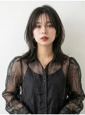 大人可愛い20代30代40代小顔ロングレイヤーグレージュ
