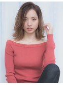 【sand小金丸】外ハネグラデーションミディアムパーマ