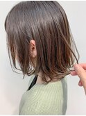 medium(グラデーションカラー、グレージュ、ボブディ)