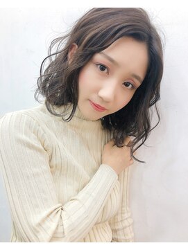 エトネ ヘアーサロン 仙台駅前(eTONe hair salon) 《eTONe》ブランジュ × 大人っぽミディ