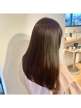 ブレス ヘアー リーベ(Bless HAIR Liebe) 20代30代40代ブリーチなしピンクブラウン艶感ストレート