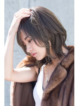 オースティン 登戸向ケ丘遊園(AUSTIN) 大人かわいい前髪セシルカットココアブラウンフリンジウェーブ