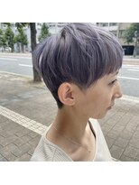 シームリー 千田町店(Seemly) ラベンダーアッシュ/刈り上げショートヘア