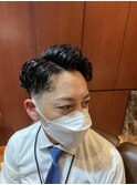 銀座　理容室　ビジネスシチサンパーマ