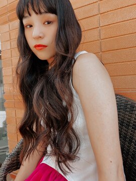 レニーバイエース(LANY by ACE) 【LANY横浜】ロング×オレンジブラウン