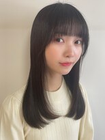 アローラ 三軒茶屋(Allora) サラサラ暗髪まとまりストレート