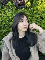 ソイルアヴェダ(Soil AVEDA)&nbsp;韓国風レイヤーカットダークブルーグレー【沼津】