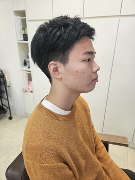 トリコ 荻窪店 ツーブロックかきあげバング