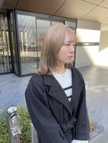 アイリー 名古屋(A/LEE)&nbsp;ミルクティーカラー／顔周りカット