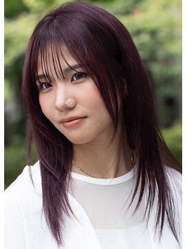 アース 鶴見店(HAIR&MAKE EARTH) 艶感ピンクパープルロング