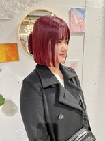 クリアーオブヘアー 栄南店(CLEAR of hair) ボルドーカラー×ボブ/osumi