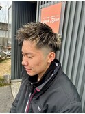 アップバング刈り上げフェード/メッシュ