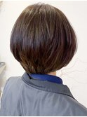透明感♪20代30代40代髪質改善カラーショートボブ小顔艶感