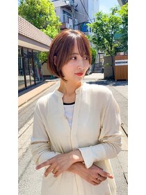 アンバー 池袋(amber) 切りっぱなしボブ/美髪/ピンクブラウン[池袋駅]