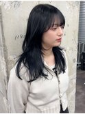 ロングウルフ/レイヤーカット/インナーカラー/前髪カット