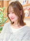 大人可愛い20代30代40代小顔ウルフレイヤーボブ丸みショートボブ