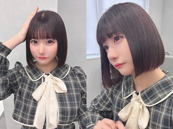 ポプルス(popls)の写真/トレンドのボブスタイル◆骨格や髪質に合わせ360°どこを見ても《カワイイ》あなただけの理想を叶えます♪