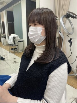 ルージュミュー(ROUGE mieux) 小顔カット/ミディアム/ロング/レイヤーカット【茗荷谷駅】