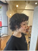 レイヤーボブ　スパイラルパーマ