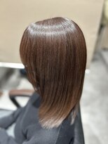 エスト(est)&nbsp;美髪のすすめ　髪質改善M3Dカラーでココアピンクで白髪ぼかし