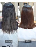 縮毛矯正+カット+ヘアケアコース