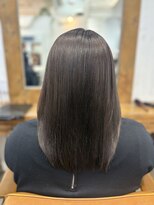 ★廣中優奈★30代40代縮毛矯正ミディアムヘア